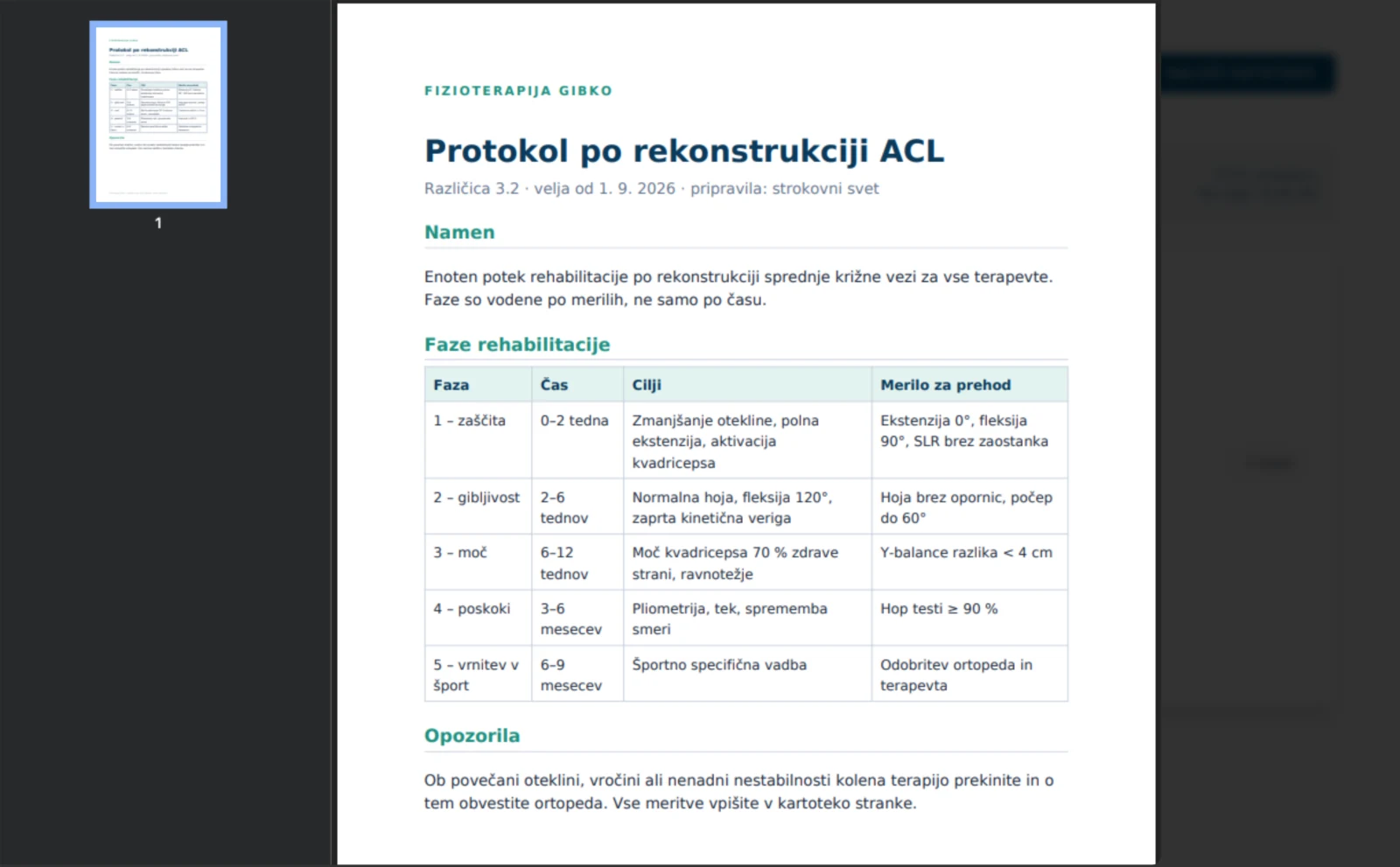 Predogled PDF protokola v Datotekah